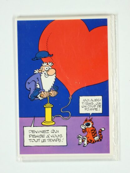 Léonard est un génie : Carte postale : Devinez qui pense à vous tout le temps !