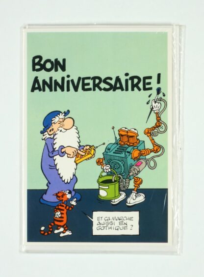 Léonard est un génie : Carte postale : Et ça marche aussi en gothique ?