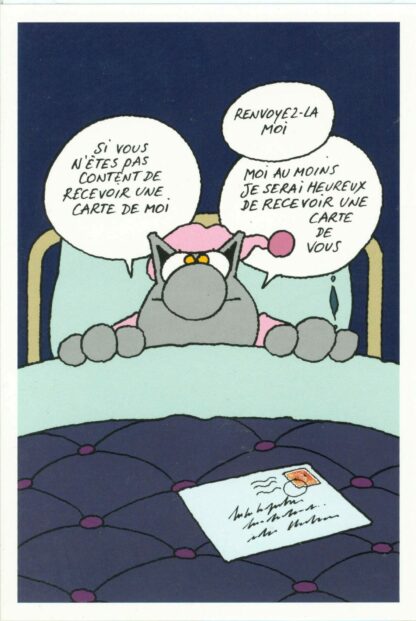 Le Chat Carte postale Retour heureux