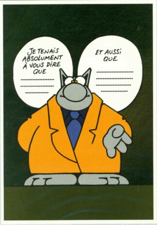 Le Chat Carte postale Le Chat tient à vous dire...