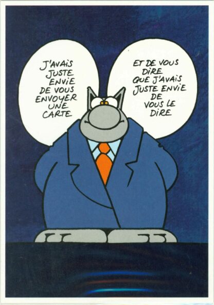 Le Chat Carte postale On pense à vous