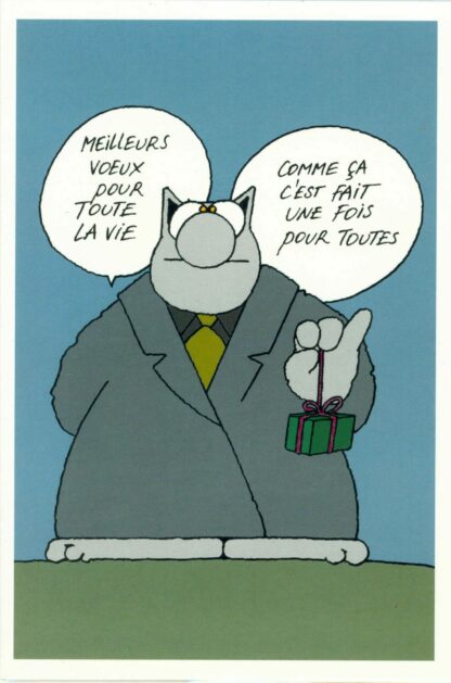 Le Chat Carte de voeux Meilleurs voeux pour toute la vie