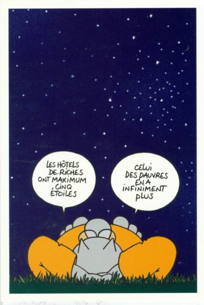 Le Chat : Carte Postale : Les étoiles