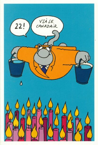Le Chat : Carte Postale : '22 ! V'là le canadair'