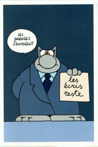 Le Chat : Carte Postale : Paroles paroles...