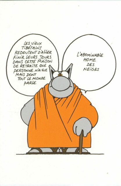 Le Chat : Carte Postale : L'abominable home des neiges