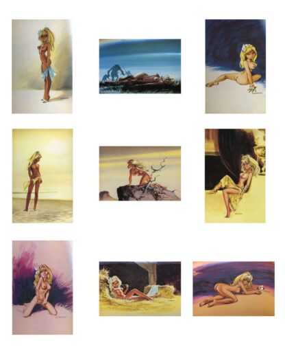 Dany, Assortiment de 9 cartes postales de Colombe