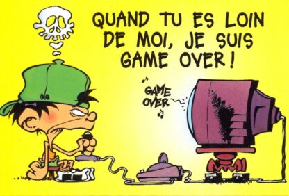 Kid Paddle : Carte Postale : Quand tu es loin de moi, je suis game over