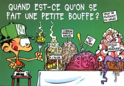 Kid Paddle : Carte Postale : Quand est-ce qu'on se fait une petite bouffe ?