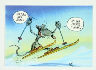 Les Rat's, Ptiluc, Carte postale, Pas d'bol les jeunes je vais passer l'hiver !