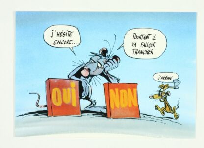 Les Rat's, Ptiluc, Carte postale, J'hésite encore... Pourtant il va falloir trancher