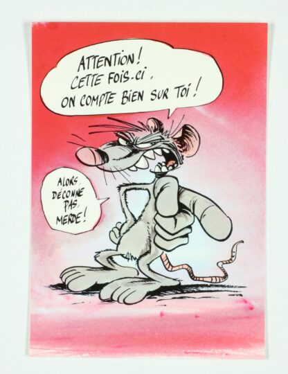 Les Rat's, Ptiluc, Carte postale, Attention cette fois-ci, on compte bien sur toi !