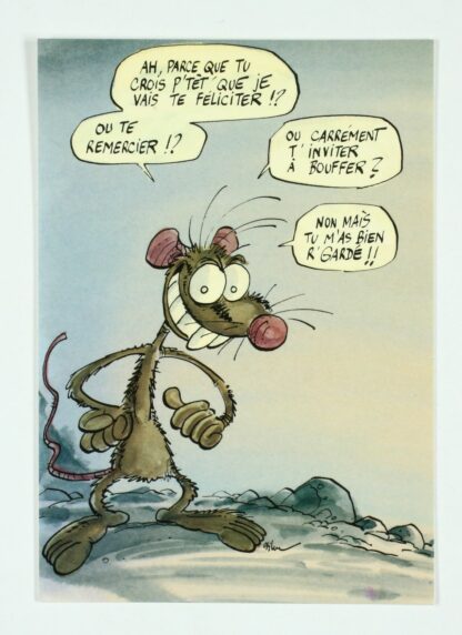Les Rat's, Ptiluc, Carte postale, Ah parce que tu crois que je vais te féliciter !? Non mais, tu m'as bien regardé !!!