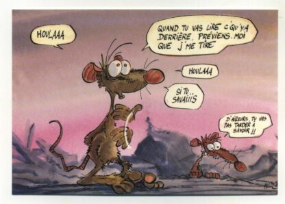 Les Rat's, Ptiluc, Carte postale, Houlaa quand tu vas lire c'qu'y a derrière, préviens moi que j'me tire