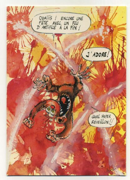 Les rat's, Ptiluc, Carte postale, Ouaiiis ! Encore une fête avec un feu d'artifice à la fin !