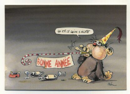 Les rat's : Carte Postale : Qu'est-ce qu'on s'éclate. Bonne année !