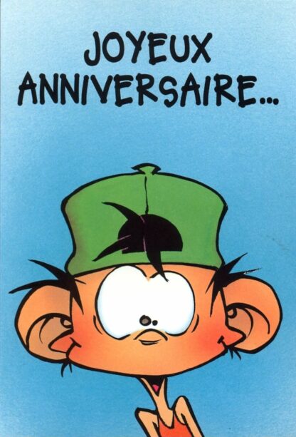 Kid Paddle : Carte Postale : Joyeux anniversaire... Poil aux vers de terre !