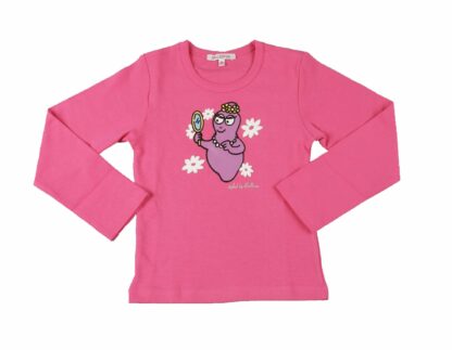 T-shirt Enfant Barbapapa Miroir manches longues rose : taille 152/158