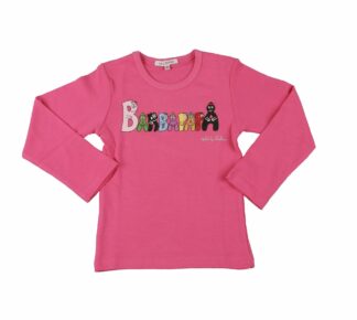 T-shirt Enfant Barbapapa Logo manches longues rose