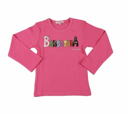 T-shirt Enfant Barbapapa Logo manches longues rose