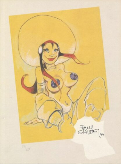 Glaudel, Les Maîtres Cartographes, Affiche offset signée, Femme