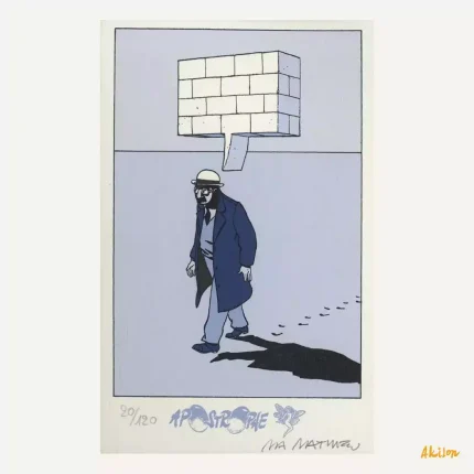 Ex-libris Marc-Antoine Mathieu Le dessin signé