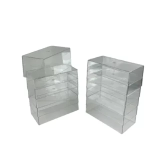boîtes plexi 1/43 sans socle noir lot 10