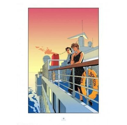 Alpha Sérigraphie signée Le bateau