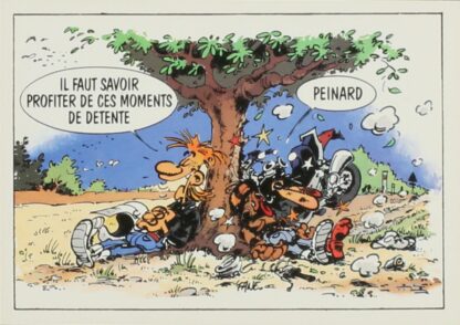 Joe Bar Team, Carte Postale, Il faut savoir profiter de ces moments de détente. Peinard