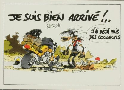 Joe Bar Team, Carte Postale, Je suis presque arrivé ! J'ai déjà pris des couleurs