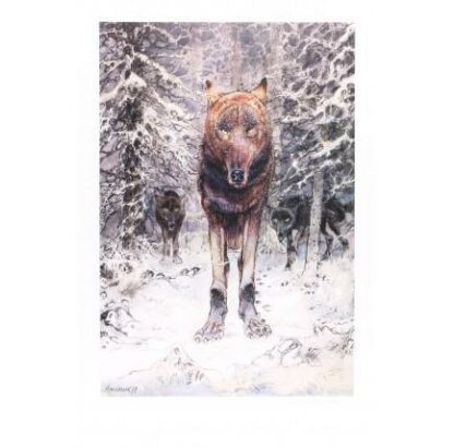Hausman, Affiche Offset Signée, Le loup