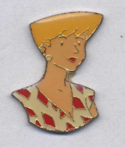 Chaland, Pin's,  Freddy Lombard, Portrait de Dina