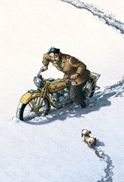 Loisel, Tripp, Magasin Général, Affiche, Serge à moto