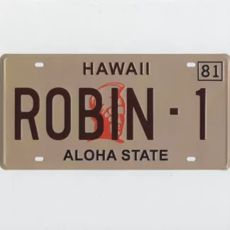 Plaque ROBIN-1 Ferrari 308 GTS Magnum