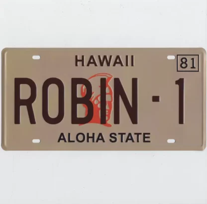 Plaque ROBIN-1 Ferrari 308 GTS Magnum