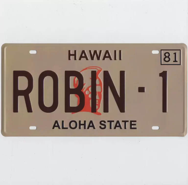 Plaque ROBIN-1 Ferrari 308 GTS Magnum