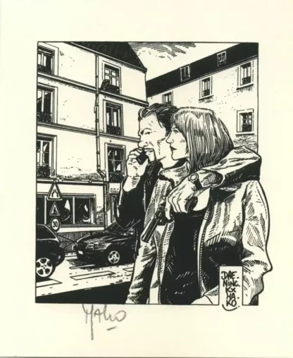 mako-levee-decrou-ex-libris-serigraphie-signe-couple-noir-et-blanc