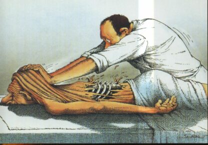 Serre, Carte postale, Massage