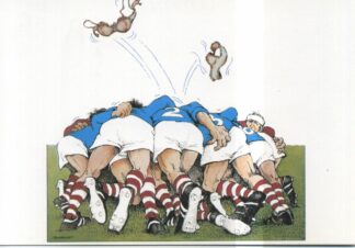 Serre, Carte postale, Rugby