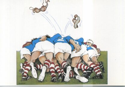 Serre, Carte postale, Rugby