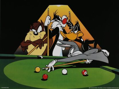 La partie de billard 40X30 cm