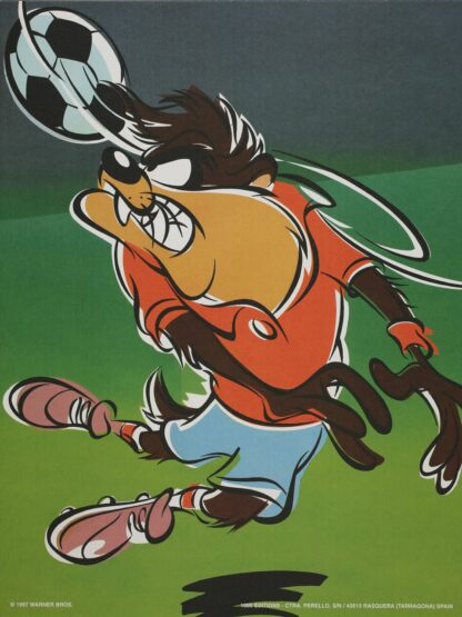 Taz footballeur 30X40 cm