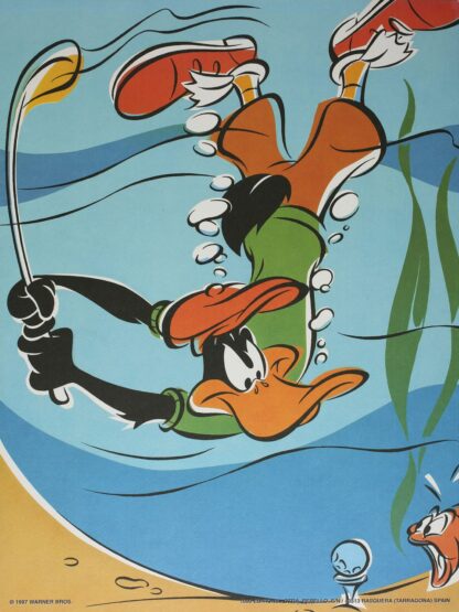 Daffy golfeur 30X40 cm