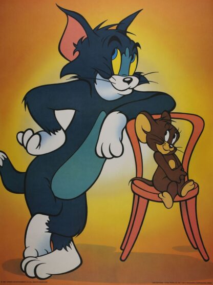 Tom & Jerry Affiche vintage : Tom & Jerry amis (60X80 cm)