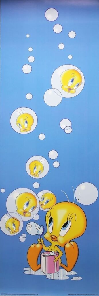 Titi, Affiche offset, Bulles 30X90 cm