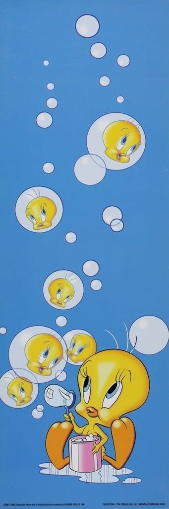 Titi, Affiche offset Bulles 15X45 cm