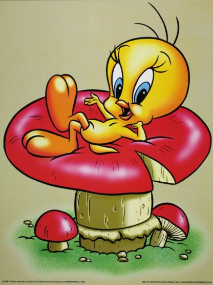 Titi, Affiche offset, Sur un champignon 30X40 cm