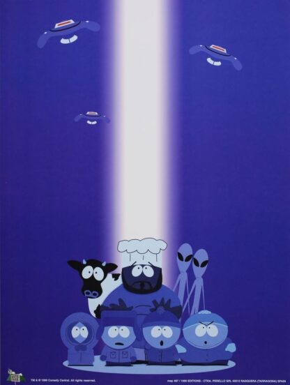 South Park Affiche vintage OVNI