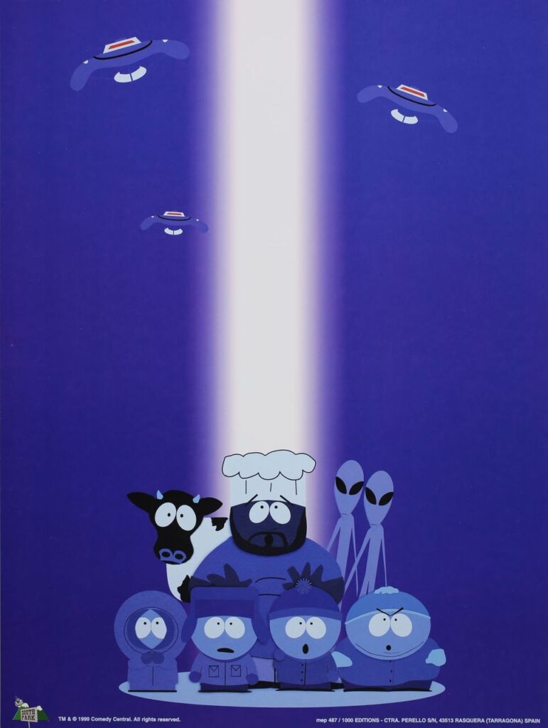 South Park Affiche vintage OVNI