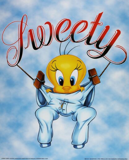 Titi, Affiche offset, Corde à linge 40X50 cm